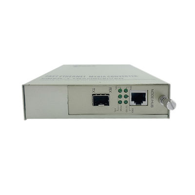 Μετατροπέας μέσων PoE SFP Οπτική ίνα 10/100M Ethernet Μη διαχειριζόμενο προϋπολογισμό 30W