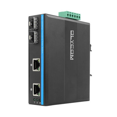 Ολυκόμ Industrial Network Switch 100M/1G SFP Fiber Unmanaged Fanless IP40 Καθορισμός DC12V