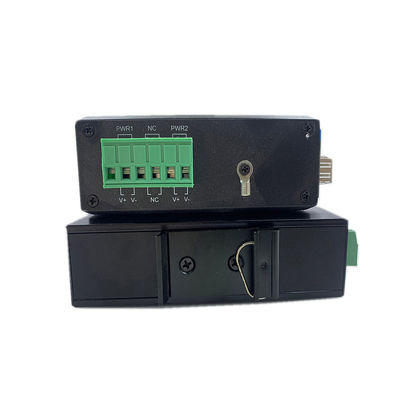 Βιομηχανικός μετατροπέας μέσων PoE 15.4W 30W μη διαχειριζόμενο γρήγορο Ethernet DIN Rail CE Mini Size