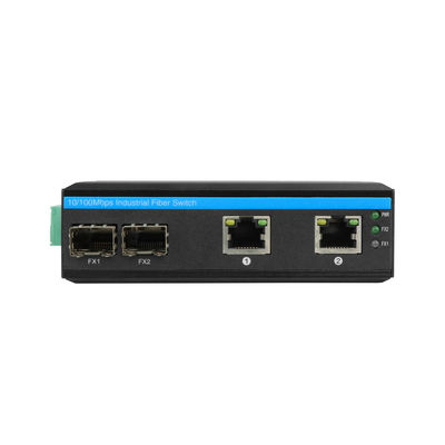 CE 10/100Mbps Industrial Network Switch 2 SFP Port και 2 Ethernet Port μη διαχειριζόμενη