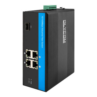 4 θύρες Industrial Network Switch Hub 10/100Mbps Fast Ethernet μη διαχειριζόμενο CE FCC