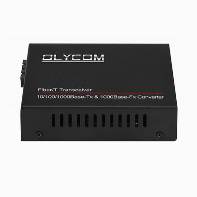 Μετατροπέας μέσων Gigabit POE 15.4W 30W μη διαχειριζόμενο ενεργό PoE Duplex SM MM Fiber