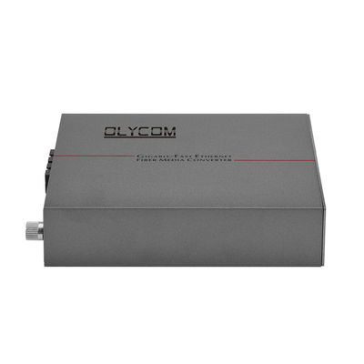 30W POE Fiber Optic Ethernet μετατροπέας μέσων Rack Mounted Duplex SC Port AC εισροή