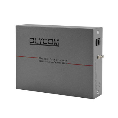 30W POE Fiber Optic Ethernet μετατροπέας μέσων Rack Mounted Duplex SC Port AC εισροή