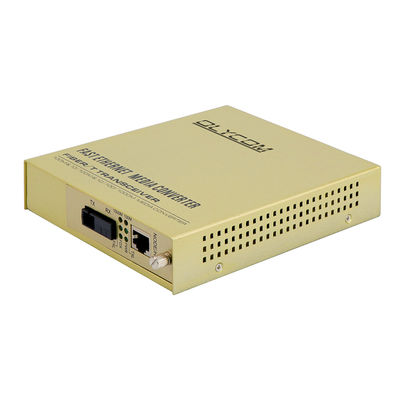 Μετατροπέας μέσων με ενιαίο πυρήνα Fiber Ethernet Unmanaged WDM 1310/1550nm 220V AC Input