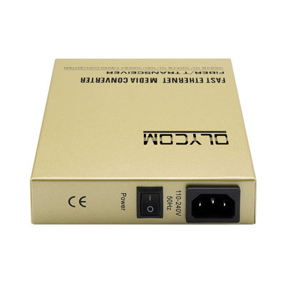 10/100Mbps Fiber Optic Ethernet μη διαχειριζόμενος μετατροπέας μέσων ενημέρωσης Δύο ίνες 220V AC εισροή