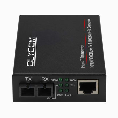 2 θύρες Gigabit Ethernet Media Converter μη διαχειριζόμενο διπλό μονότροπο πολυτρόπο θύρα SC