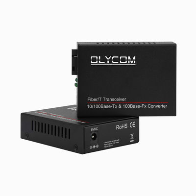 WDM Fast Ethernet Fiber Optic Media Converter LFPT μη διαχειριζόμενη 20KM SC Port CE