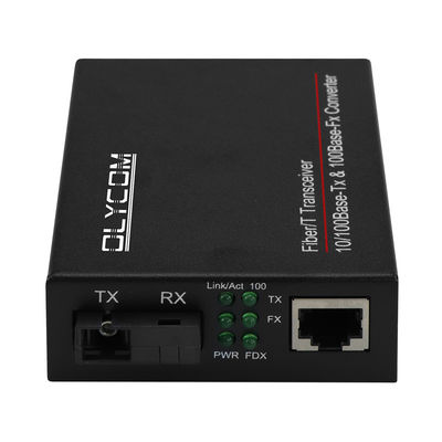 WDM Fast Ethernet Fiber Optic Media Converter LFPT μη διαχειριζόμενη 20KM SC Port CE
