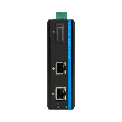 POE SC Connector Dual Fiber Industrial Switch Hub με 2 θύρες RJ45