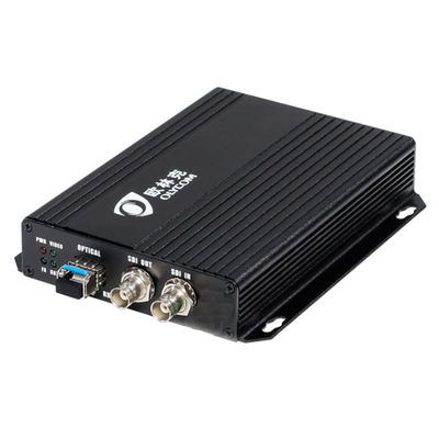 1080P HD SDI Video Fiber Extender Οπτικός μετατροπέας Single Mode 20km Με τοπική Loopout 12V