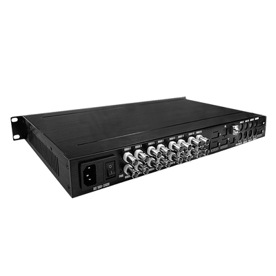 16 θύρες AHD CVI TVI CVBS Video To Fiber Converter HD 1080P Παρακολούθηση CCTV AC220V