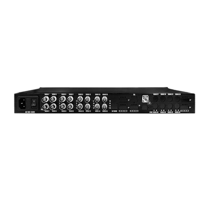 16 θύρες AHD CVI TVI CVBS Video To Fiber Converter HD 1080P Παρακολούθηση CCTV AC220V