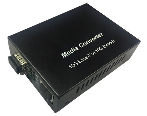 10G RJ45 SFP+ μετατροπέας μέσων ενημέρωσης 1000M 2.5G 5G ταχύτητα αυτόματης ανίχνευσης μη διαχειριζόμενη 12VDC CE