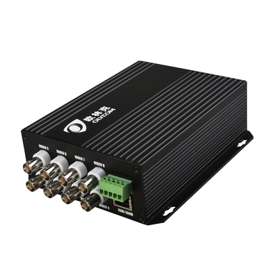 8 αυτόνομος τύπος μετατροπέων DC12V μέσων ινών Ethernet τηλεοπτικών στοιχείων λιμένων BNC