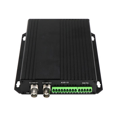 Μετατροπέας πολυμέσων οπτικών ινών Balanced Audio RS422 RS485 Video DC5V 2A ST Fiber 30km CE