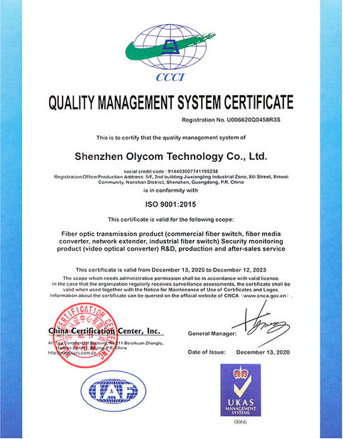Κίνα Shenzhen Olycom Technology Co., Ltd. Πιστοποιήσεις